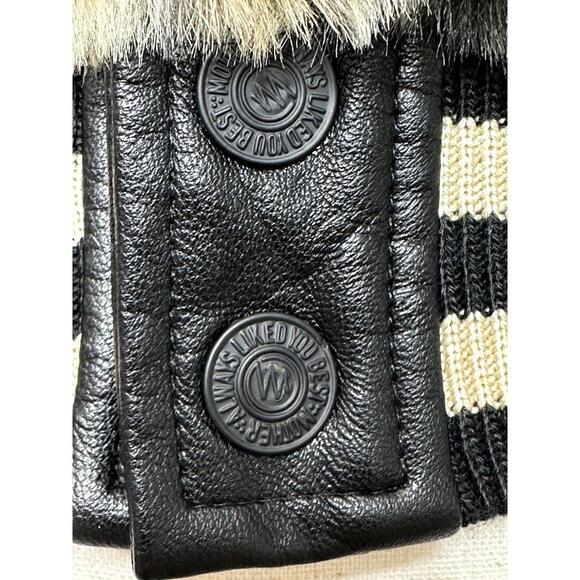 Mother The Baseball Faux Fur Spot Me Jacket Womens XS Cheetah Snap Buttons Lined - Picture 7 of 9